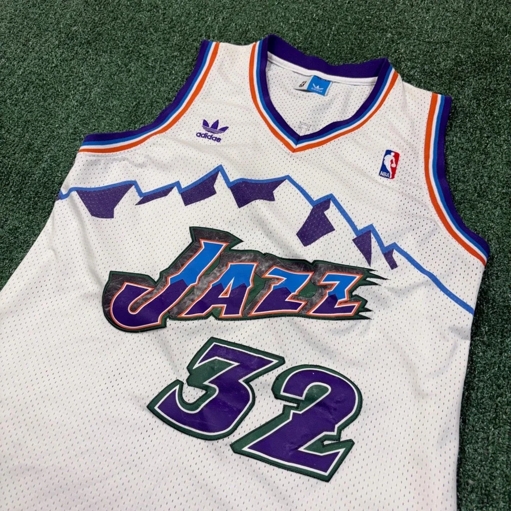 Karl Malone Utah Jazz Hardwood Classics NBA Jersey Men's Size M